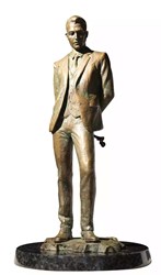 Surprise at Moonlight by Fabian Perez - Limited Edition Bronze Sculpture sized 8x16 inches. Available from Whitewall Galleries